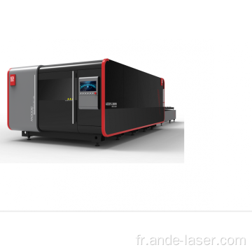 machine de découpe laser à fibre à double table populaire